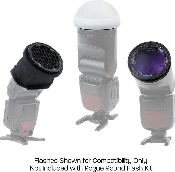 Actual product image Rogue Round Flash Kit + Flash Adapter (Small) (Flash diffuser)