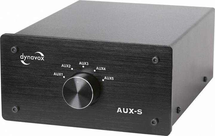 Actual product image Dynavox AUX-S RCA Audio Switch Black