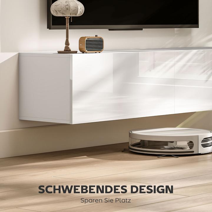 Produktbild Homcom TV Schrank Spanplatte Weiss (33 x 33 x 29.80 cm)