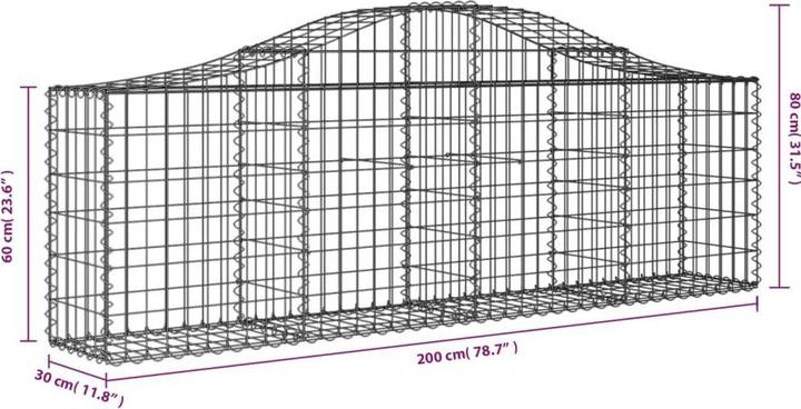Produktbild vidaXL Gabionenkorb
