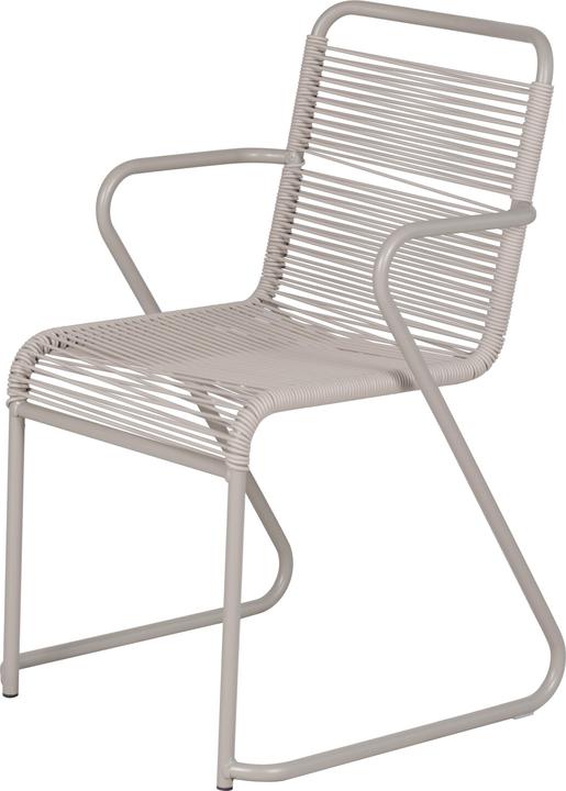 Image du produit Fiam LIDO STUHL MIT ARMLEHNE - 4er Pack TAUPE - ALUMINIUM