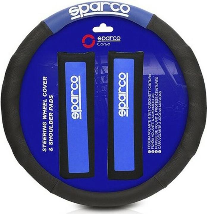 Actual product image Sparco Steering wheel cover + padding for seat belt SPC1111KAZ Universal