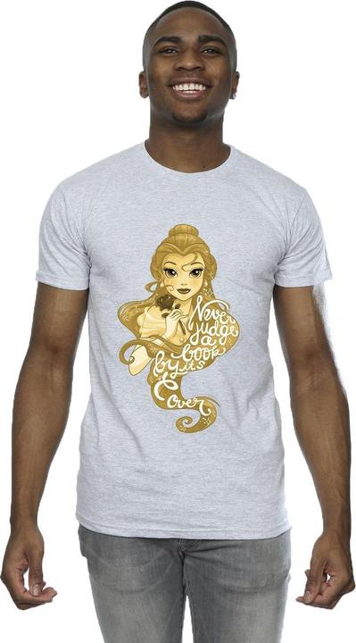 Actual product image Disney Mens Beauty And The Beast Never Judge T-Shirt (4XL)