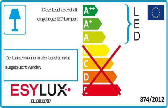 Energie-Label Esylux LED-Strahler (1000 lm, IP65)