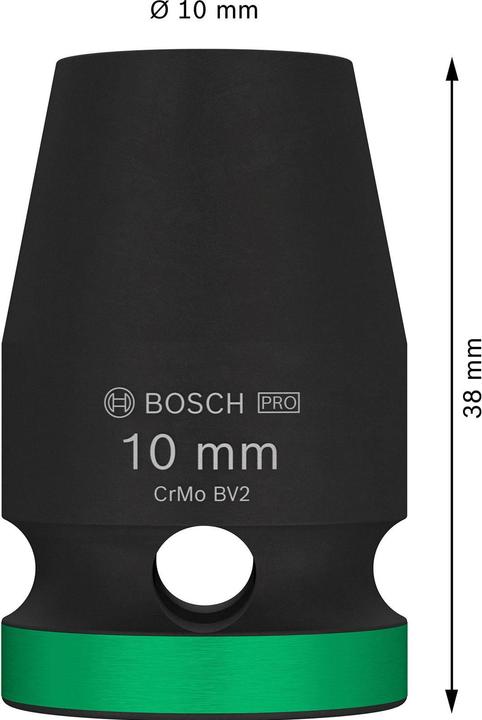 Productafbeelding Bosch Professional Zubehör PRO Slagmof, 1/2", 10 mm, standaard (10 mm)