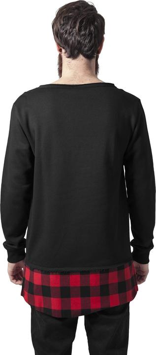 Produktbild Urban Classics Long Flanell Bottom Open Edge Crewneck (L)