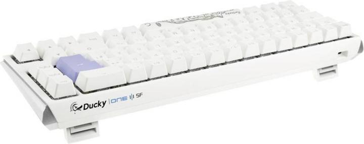Actual product image Ducky One 3 Classic Pure White SF Gaming Keyboard, RGB LED - MX-Black (DE, Cable)
