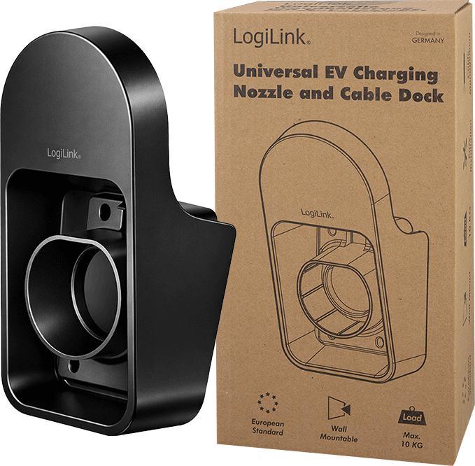 Immagine prodotto LogiLink Supporto a parete con vaschetta per il cavo di ricarica dell'auto