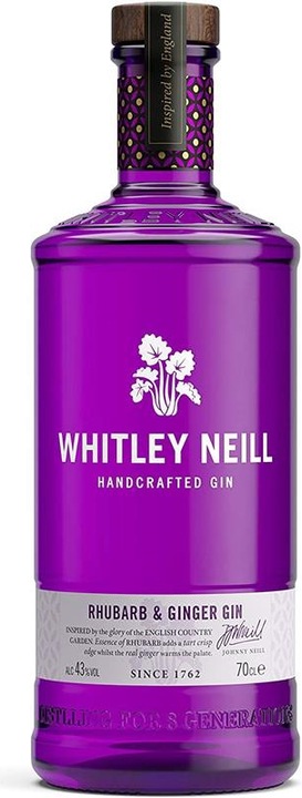 Image du produit Whitley Neill Rhubarbe et gin au gingembre (1 x 70 cl)