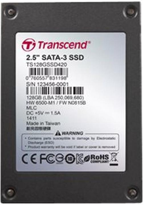 Produktbild Transcend SSD420I Industrial - 256 GB SSD - intern - 2.5" (6.4 cm) (256 GB, 2.5")