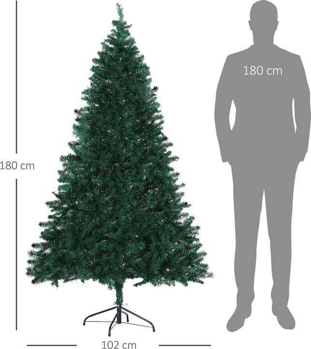 Actual product image Homcom Artificial Christmas tree (180 cm)