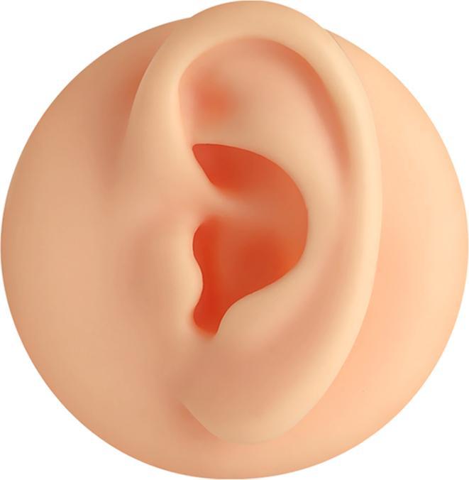 Produktbild Star Piercing Silikon Ohr links hell