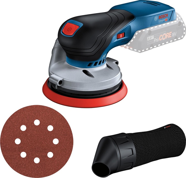 Sacchetto per la polvere della macchina, Esperto per Legno+Pittura, 1x foglio abrasivo C430, 120, Disco abrasivo 125 mm, Levigatrice rotorbitale GEX 18V-125 di Bosch