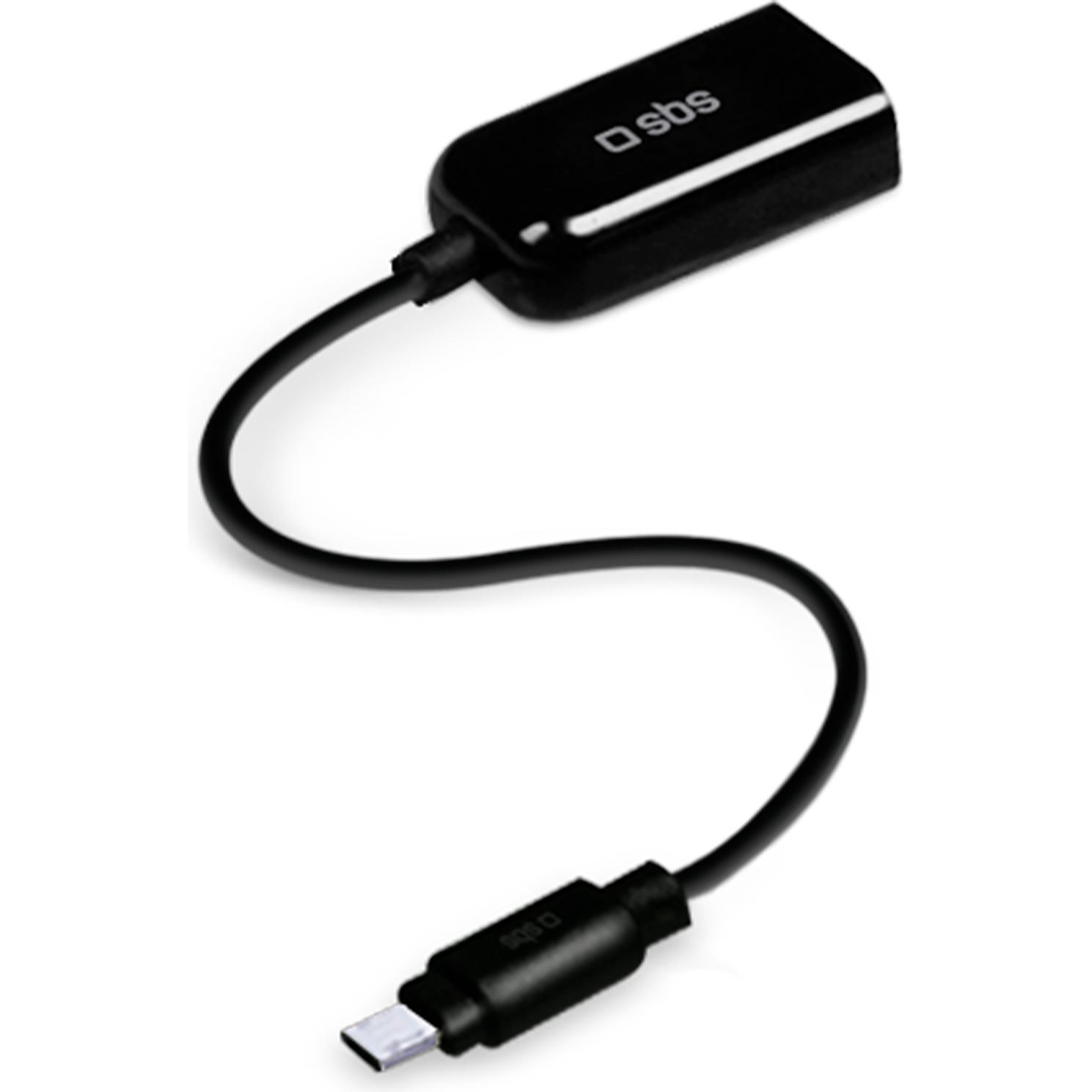 Thumbnail - SBS OTG-Kabel mit USB-Adapter für Smartphone und Tablet (0.13 m, USB 2.0), USB Kabel