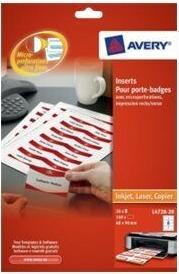 Actual product image Avery Insertable labels