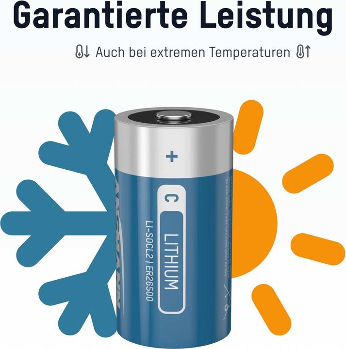 Produktbild Ansmann Lithium-Thionylchlorid (1 Stk., C, 8500 mAh)