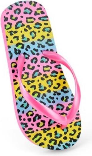 Sand Rocks Mädchen Flipflops LeoMuster (27, 28)