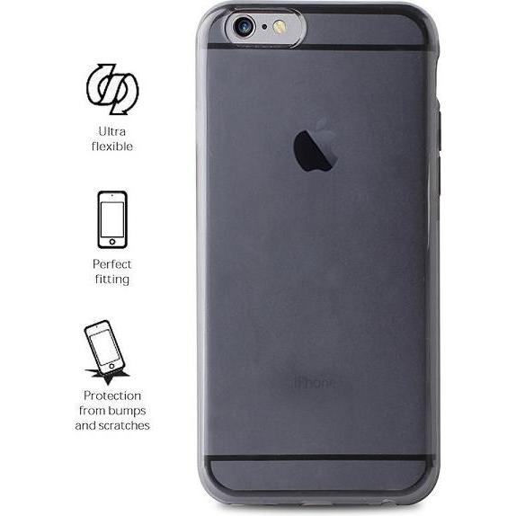 Puro Plasma Cover iPhone 7 Plus czarny p rzeź/black transp IPC755PLASMABLK (Apple iPhone 7 Plus), Smartphone Hülle, Schw...