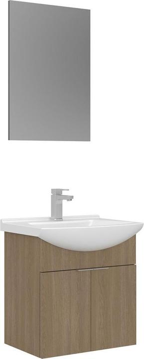 Produktbild Homitis Purus 55 Bathroom Cabinet With Sink & Mirror Set (2 Pieces)
