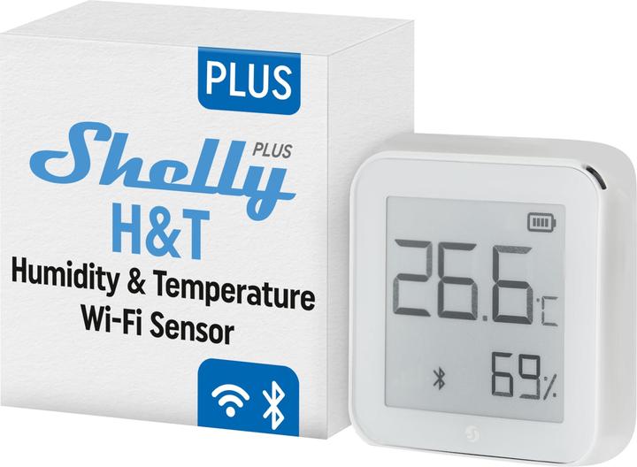 Produktbild Shelly Plus H&T Temperatur und Feuchtigkeitssensor