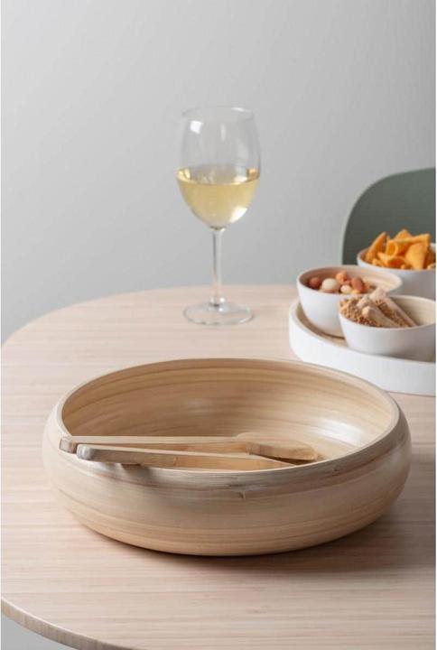 Actual product image present time Salatschüssel Puro Sphere 30 cm, 1 Stück, Nature (30 cm, 1x)