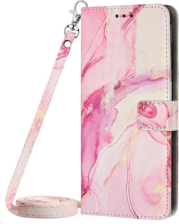 Actual product image Cover-Discount OPPO Reno10 / 10 Pro - Case Cover with lanyard Marble pink (OPPO Reno 10, Oppo Reno 10 Pro)