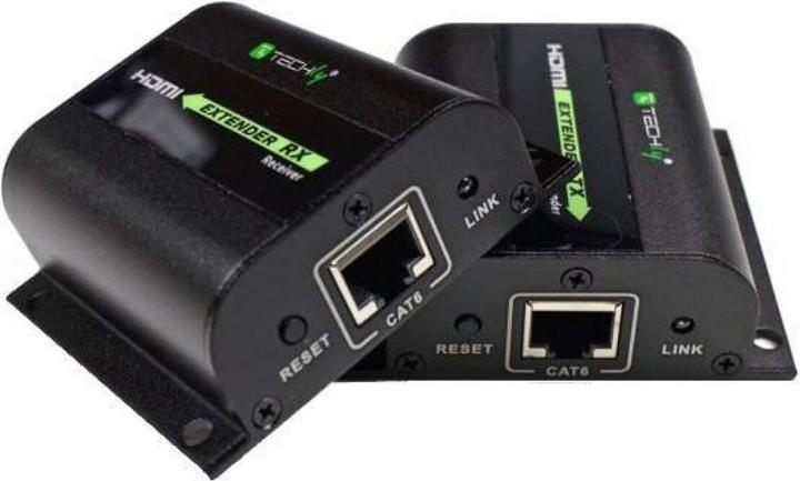 Image du produit Techly Extender HDMI via câble Cat RJ45 (0.07 m)