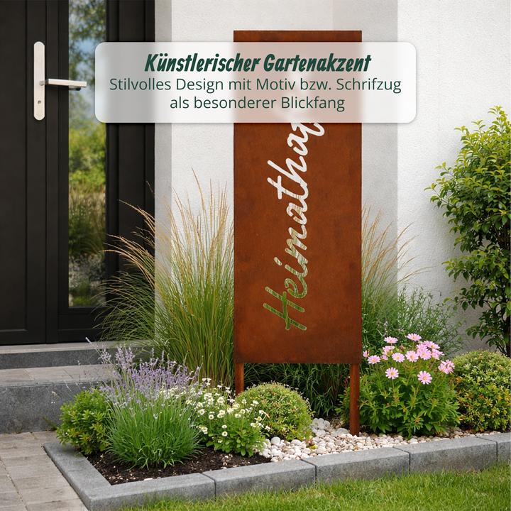 Produktbild Relaxdays Edelrost-Gartendeko