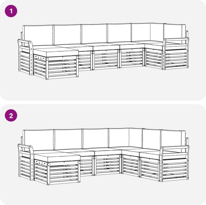 Produktbild vidaXL Outdoor-Sofa