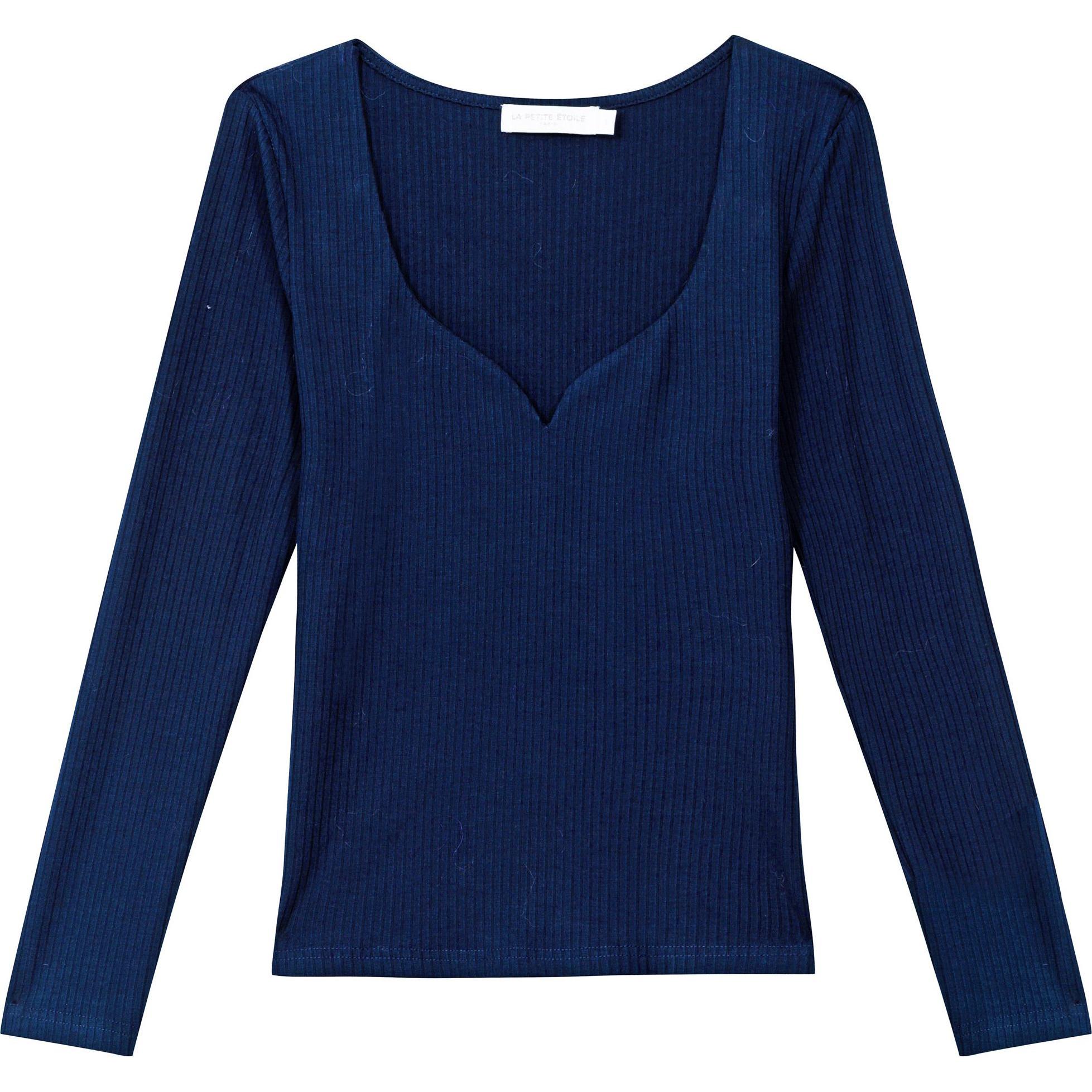 La Petite Étoile, Damen, Shirt, t-shirt damen rosila, Blau, (36)
