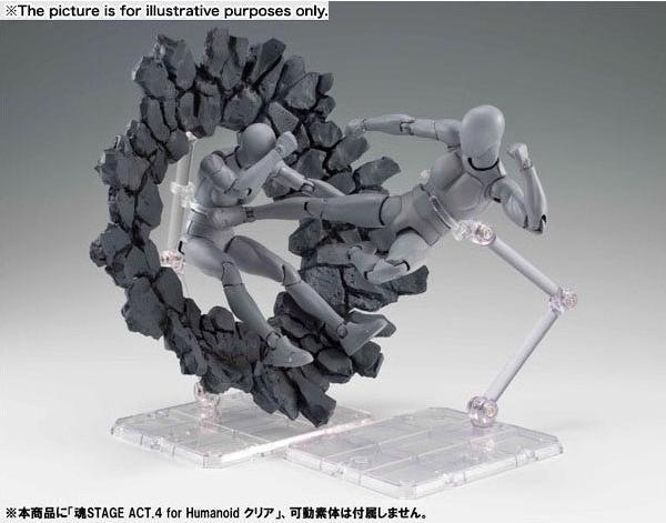 Actual product image Bandai Display "Effect Impact" - grey Version