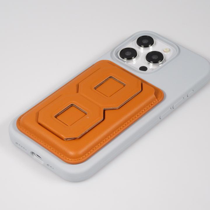 Produktbild PhoneLook Magnetischer Kartenhalter wallet MagSafe veganes Leder mit starkem Magneten und integriertem Klappst