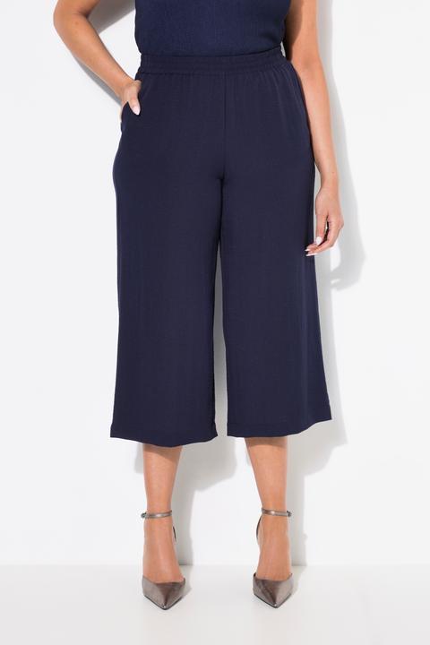 Produktbild Ulla Popken Culotte, wadenlang, weites Bein, Elastikbund (52)
