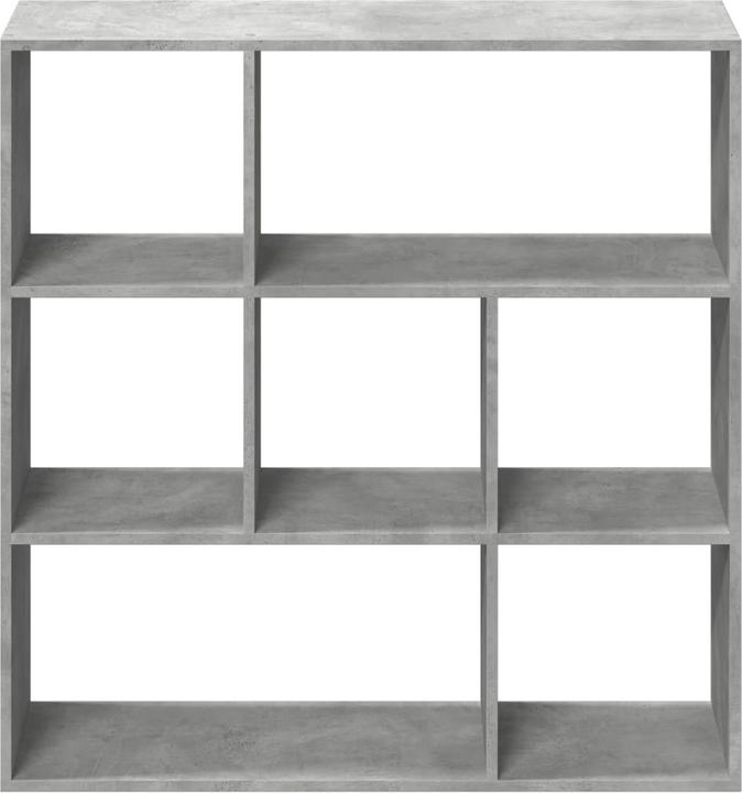 Actual product image VidaXL Bookcase Room divider Wall shelf Standing shelf Room divider Shelf Concrete grey (29 x 29 x 143 cm)