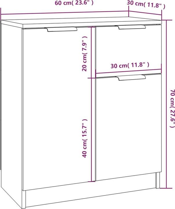 Image du produit vidaXL Sideboard (60 x 30 x 70 cm)