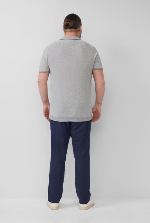 Produktbild s.Oliver Strickpullover Gestricktes Poloshirt aus Leinenmix (5XL)