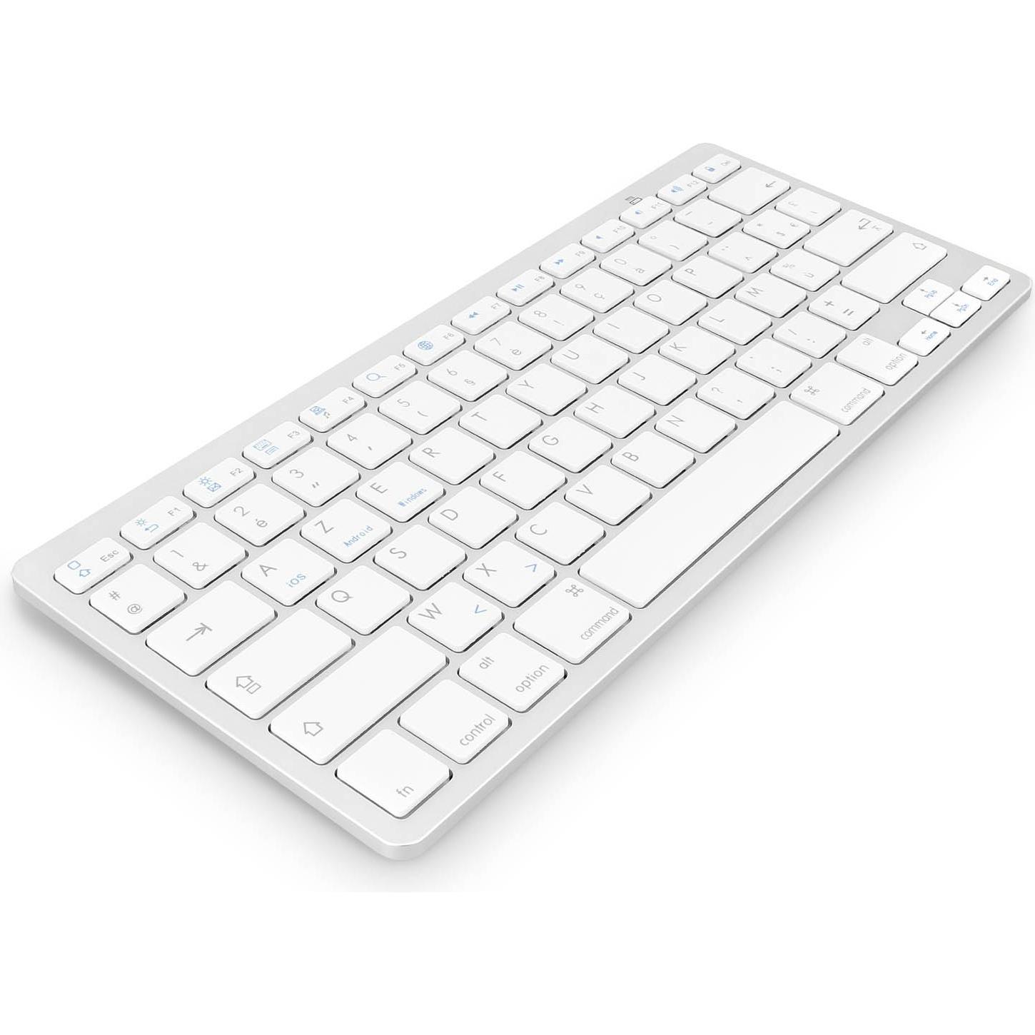 Thumbnail - Avizar Bluetooth AZERTY-Tastatur (iPad), Tablet Tastatur, Weiss