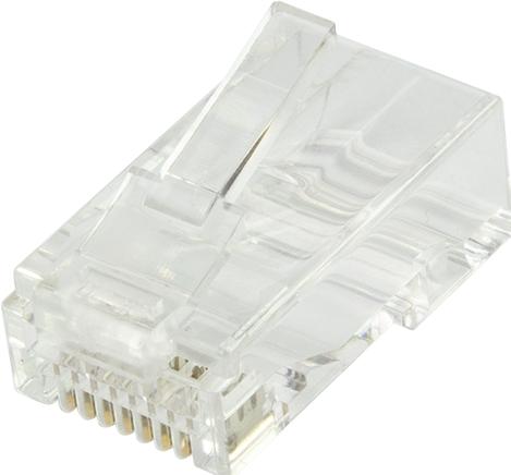 Image du produit LogiLink Connecteurs modulaires RJ45 Cat.6A UTP, avec embout et guide d'enfilage, 100 pièces de chaque (Câble réseau Connecteur)
