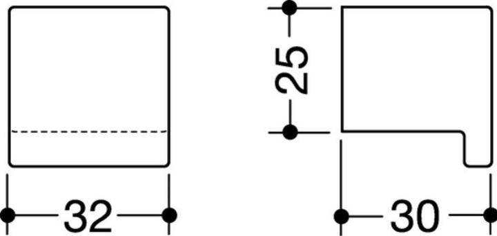 Produktbild Hewi Möbelknopf 547.32B4 Kunststoff 99 reinweiss matt