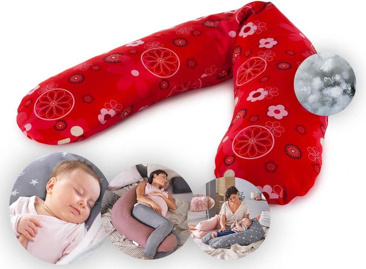 Produktbild Theraline Stillkissen "Das Original" mit Polyester Hohlfaser Füllung inkl. Bezug 190 cm (190 cm)