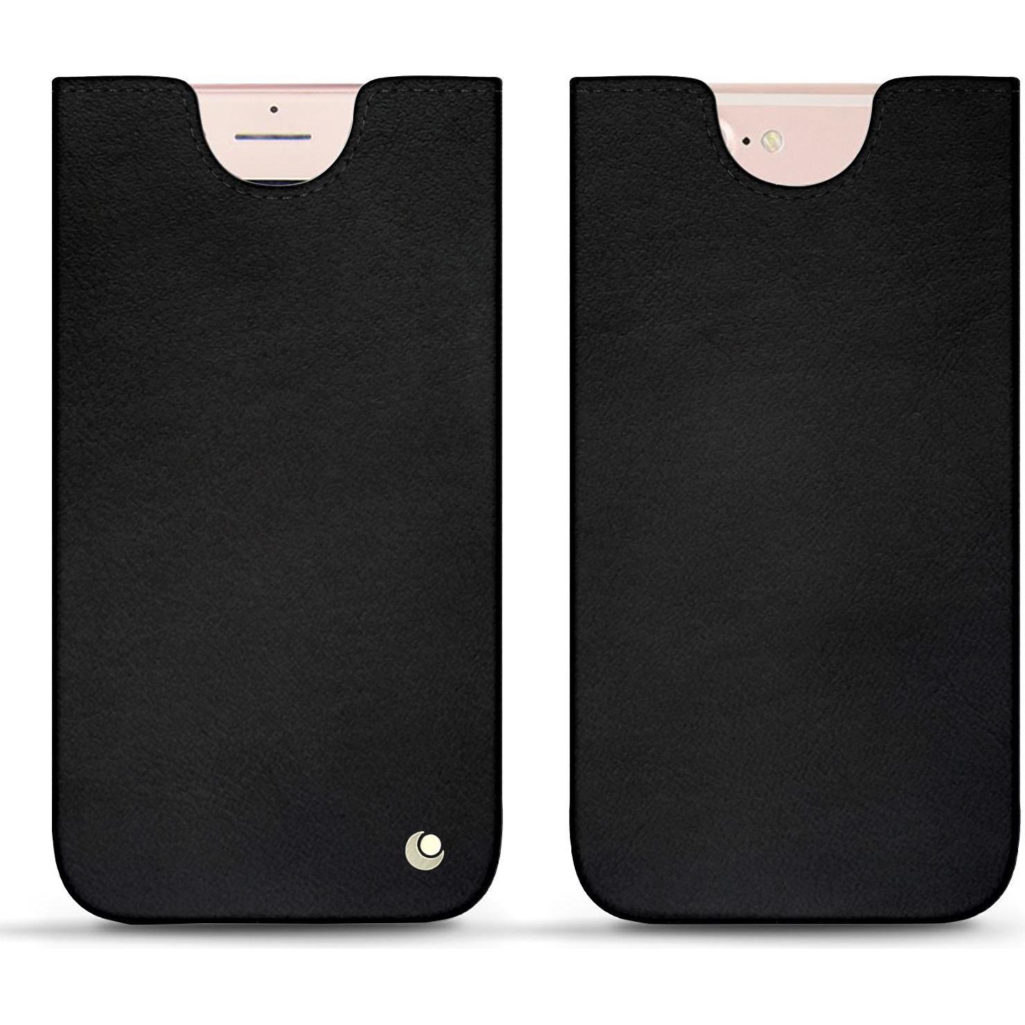 Noreve Lederschutzhülle (Apple iPhone 7 Plus), Smartphone Hülle, Schwarz