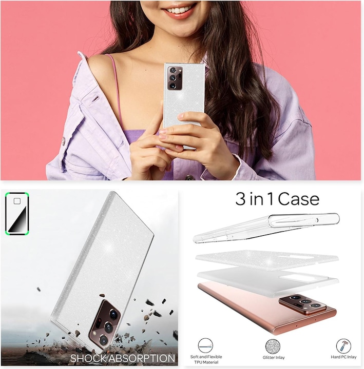 Actual product image Nalia Glitter Case (Samsung Galaxy Note 20 Ultra)