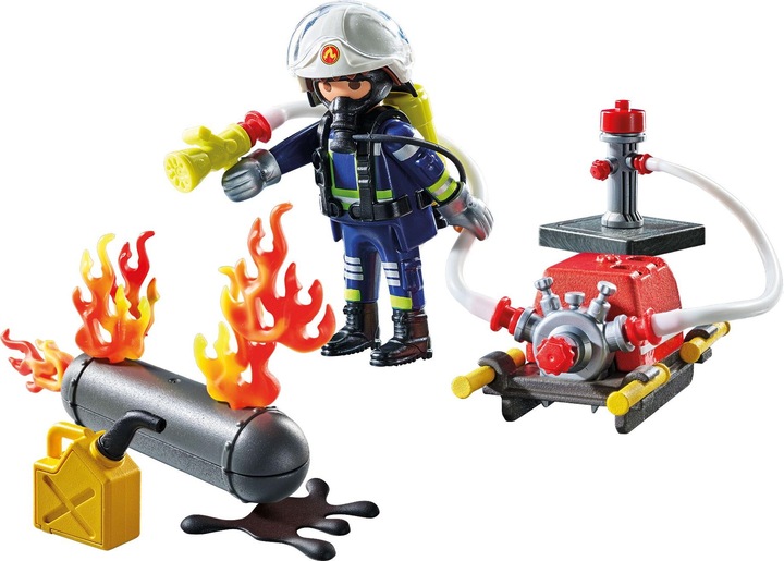Actual product image Playmobil 71826 Discharge of a gas tank (71826, Playmobil Action Heroes)