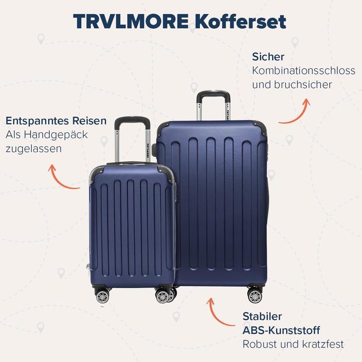 Actual product image Trvlmore 2-teiliges Hartschalenkofferset (38 l)