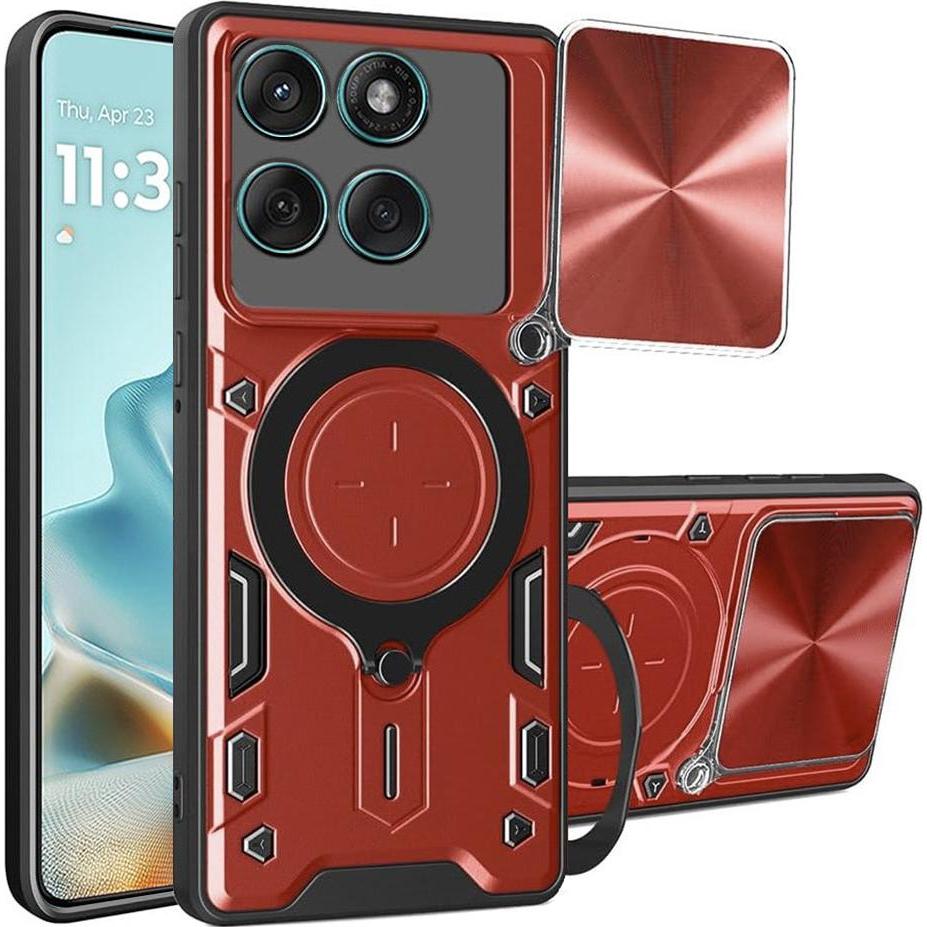 Techsuit - CamGuard Pro - Motorola Edge 60 Fusion - Red (Motorola Edge 60 Fusion), Cover smartphone, Rosso