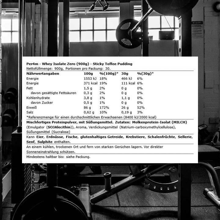 Produktbild Per4m Whey Isolate Zero (900 g, Karamell)