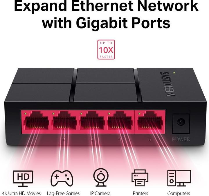 Produktbild Mercusys MS105G (5 Ports)