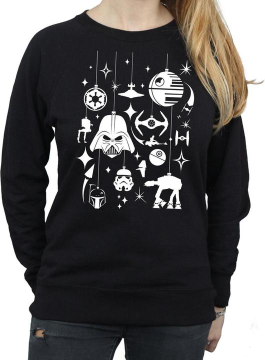 Immagine prodotto Star Wars Christmas Decorations Felpa Donna (M)