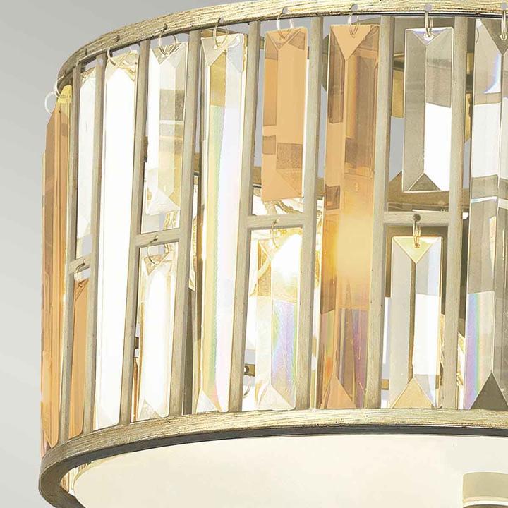 Image du produit Elstead Lighting Gemma plafonnier E27 triple feuille d'argent (E27)