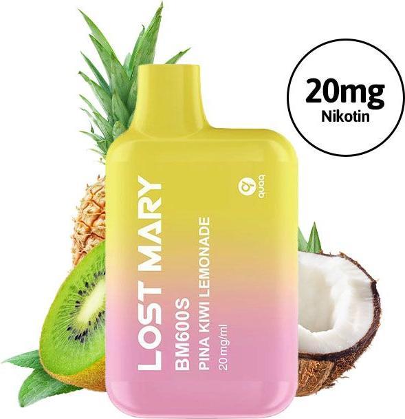 Produktbild Lost Mary BM600s, Pina Kiwi Lemonade (Limonade, Kiwi, Kokosnuss)